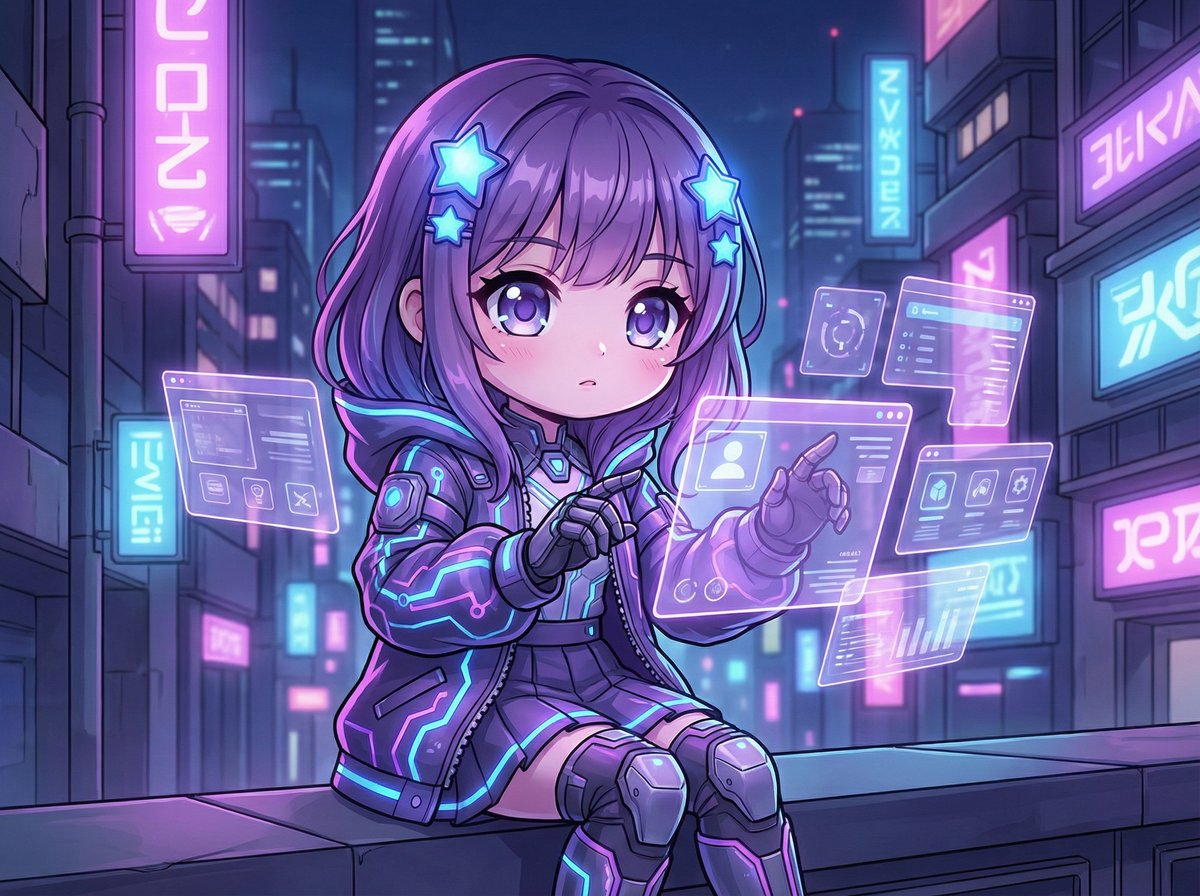 探花-赛博少女AI创作演示